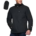 Outdoor Ventures Men's Packable Rain Jacket Waterproof Lightweight Raincoat