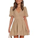 Outfeel Women 2026 Summer Mini Dress Puff