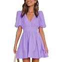 Outfeel Women 2026 Summer Mini Dress Puff