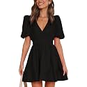 Outfeel Women 2026 Summer Mini Dress Puff