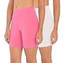 OUTFLITS Ladies Cycling Shorts| Under Dress | Yoga Shorts | Workout Shorts | Running Shorts | Exercise Shorts | Gym Shorts for Womens
