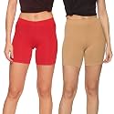 OUTFLITS Ladies Cycling Shorts| Under Dress | Yoga Shorts | Workout Shorts | Running Shorts | Exercise Shorts | Gym Shorts for Womens