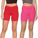 OUTFLITS Ladies Cycling Shorts| Under Dress | Yoga Shorts | Workout Shorts | Running Shorts | Exercise Shorts | Gym Shorts for Womens