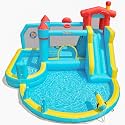 Outfunny Inflatable Water Slide Bounce House for Big Kids Backyard w/Pools