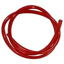 Outlaw Racing OR2095R Fuel Line Gas Hose Tube - 1/4" Inner Diameter - Compatible with Chainsaw, Motorcycle, ATV, Snowmobile &amp; Jet Ski – Polyurethane Tubing - 3 ft Long Fuel Hose for Small Engine (Red)