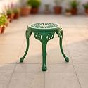 OUTLIVING Aluminium Patio Outdoor Stool for Balcony Home (Green, Stool)