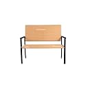 OUTLIVING Rattan &amp; Wicker 2 Seater Garden Bench for Indoor &amp; Outdoor Park | Patio | Living Room | Terrace | Balcony - (Light Brown)