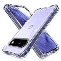 Outlouders Back Cover for Google Pixel 11/11 Pro Clear Transparent PC + TPU Bumper Case with Raised Edges for Shockproof Protection (Transparent)