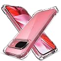 Outlouders Back Cover for Google Pixel 9/9 Pro Clear Transparent PC + TPU Bumper Case with Raised Edges for Shockproof Protection (Transparent)