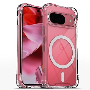 outlouders back cover for google pixel 99 pro  magnetic-safe  transparent pc  tpu  magnetic support  shockproof protection bumper case transparent