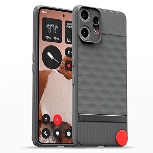 outlouders back cover for cmf by nothing phone 2 pro 5g  full camera protection  tpu soft flexible shockproof bumper case grey
