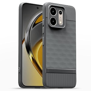 outlouders back cover for realme p4s 5g  full camera protection  tpu soft flexible shockproof bumper case grey