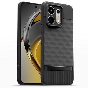 outlouders back cover for realme p4s 5g  full camera protection  tpu soft flexible shockproof bumper case black