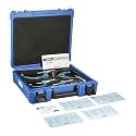 Outside Micrometer Set, 4 Pieces 0-1", 1-2", 2-3", 3-4", 0.0001" Graduation, Ultra-Precision Machinist Tools, Carbide Tips, Vernier Scale, Ratchet Stop, Includes Case