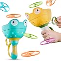 Outside Toys for Kids Ages 4-8 - Manual Capture Catching Game with 24 Discs