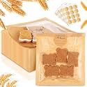 Outus 100 Pcs Cookie Packaging Bags with Seal, 5.7 x 6.5 Inch, Brown