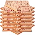 Outus 1000 Pcs 12 x 12 Inch Deli Wax Paper Sheets, Red on Brown