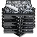 Outus 1000 Pcs 12 x 12 Inch Deli Wax Paper Sheets, Black