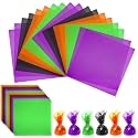 Outus 104 Cello Sheet Cello Paper Sheet, Halloween color, 7.5 x 7.5 Inch