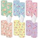 Outus 12 Pack Floral Car Tissue Holders, 3 Ply Tissues for Cup Holders