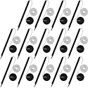 Outus 14 Pieces Secure Pen with Chain and Adhesive Pen Holder, Black Ink