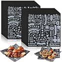Outus 1800 Pcs 12 x 12 Inch Deli Wax Paper Sheets, Black