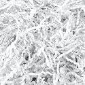 Outus 2 lb White Crinkle Cut Paper Shred Filler Gift Cushion Streamer