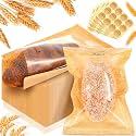 Outus 240 Pcs Cookie Packaging Bags with Seal, 5.1 x 7.5 Inch, Brown