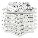Outus 2400 Pcs 12 x 12 Inch Deli Wax Paper Sheets, White