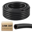 Outus 3/8" 25ft Heater Hose EPDM Coolant Radiator 85 PSI 2-Ply Black
