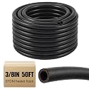 Outus 3/8'' 50ft Heater Hose EPDM Coolant Radiator 85 PSI 2-Ply Black