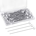 Outus 400 Pieces Boutonniere Pins Pearl Pins for Bouquet Faux Pearl Wedding