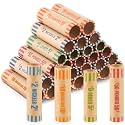 Outus 512 Pcs Preformed Coin Wrappers Rolls Assorted, 4 Style, Colorful