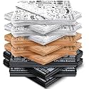 Outus 600 Pcs 12 x 12 Inch Deli Wax Paper Sheets, White,Black,Brown