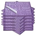 Outus 600 Pcs 12 x 12 Inch Deli Wax Paper Sheets, Dark Purple