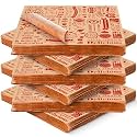 Outus 600 Pcs 12 x 12 Inch Deli Wax Paper Sheets, Red on Brown