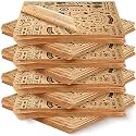 Outus 600 Pcs 12 x 12 Inch Deli Wax Paper Sheets, Brown