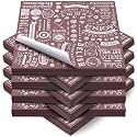 Outus 600 Pcs 12 x 12 Inch Deli Wax Paper Sheets, Coffee Color