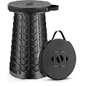 Outward Gear 2026 Upgraded 20.3" Tall Collapsible Stool Extra Large Sturdy Portable Seat Telescoping Folding Chair for Camping Travel - XXL