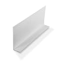 Outwater Plastics White 1" X 3" X 1/16" Thick Styrene Angle Plastic Angle Moulding 48" Lengths (Pack of 3)
