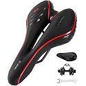 OUXI Gel Comfortable Bike Seat for Men and Women Shock Absorbing Waterproof Bicycle Saddle with Butt Pain Relief Zone and Ergonomics Design for Mountain Bikes,Road Bikes