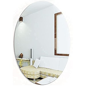 Oval Shape Adhesive Mirror Sticker for Wall
