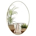 Oval Wall Mirror, 30"x36" Gold Oval Vanity Mirror, Bathroom Mirror of Metal Frame, Home Decorative Wall Mounted Mirror for Bathroom, Living Room, Entryway, Vanity