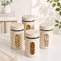 Oval Window Plastic Storage Container Airtight