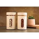 Oval Window Plastic Storage Container Airtight