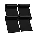 Oven Liners for Bottom of Oven - 4 Pack Large Heavy Duty Oven Mats, 17"x 25" Reusable Matt Liner for Electric, Gas, Toaster Ovens &amp; Grills, BPA &amp; PFOA Free, Kitchen Essentials, Black