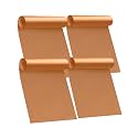 Oven Liners for Bottom of Oven - 4 Pack Large Heavy Duty Oven Mats, 17"x 25" Reusable Matt Liner for Electric, Gas, Toaster Ovens &amp; Grills, BPA &amp; PFOA Free, Kitchen Essentials, Copper