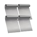 Oven Liners for Bottom of Oven - 4 Pack Large Heavy Duty Oven Mats, 17"x 25" Reusable Matt Liner for Electric, Gas, Toaster Ovens &amp; Grills, BPA &amp; PFOA Free, Kitchen Essentials, Silver