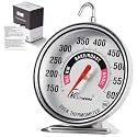 KT Thermo Oven Thermometer 2.75-Inch Large Dial, 150-600°F, NSF, Hook &amp; Stand