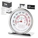 Oven Thermometer 3.23" Dial 50-500°F, NSF Food Safety Zones
